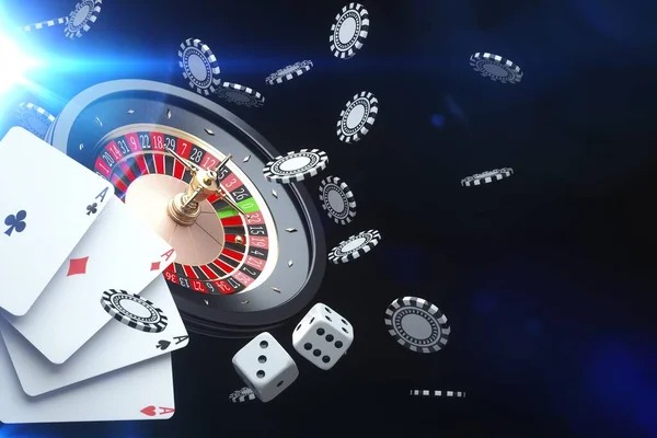 Casino Hold'em table layout at harta88 login with dealer position and community cards
